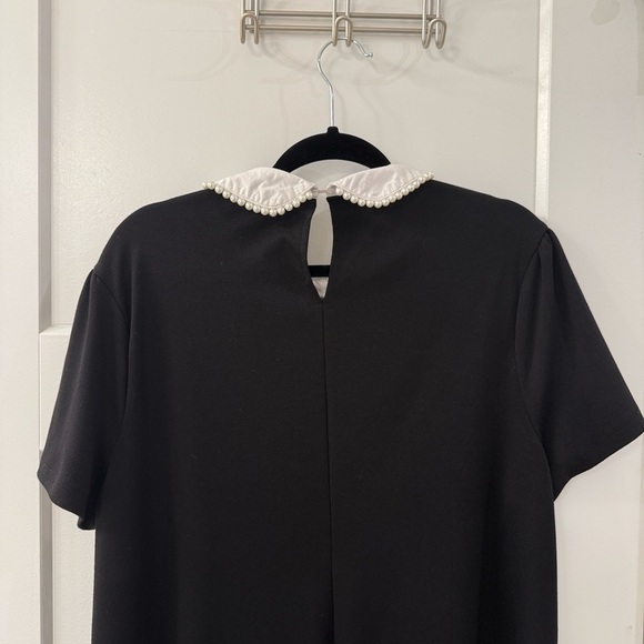 Forever 21 Black Dress with Pearl Collar - Picture 6 of 8
